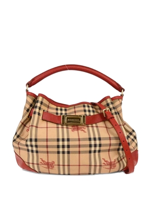 Burberry Pre-Owned 2010s checked tote bag - Neutrals