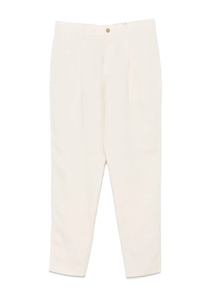 Canali linen trousers - Neutrals