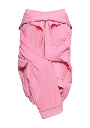 Natasha Zinko hoodie midi-skirt - Pink