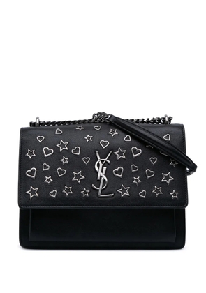 Saint Laurent Pre-Owned 2017 Medium Leather Monogram Stars and Hearts Sunset crossbody bag - Black