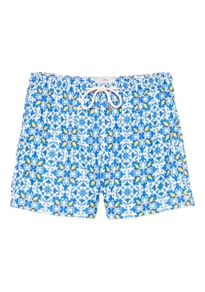PENINSULA SWIMWEAR patterned drawstring swim shorts - Blue