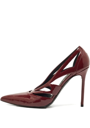 Balenciaga Pre-Owned pointed patent leather pumps - Red
