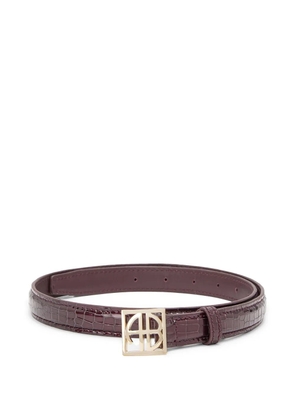 ANINE BING leather belt - Red