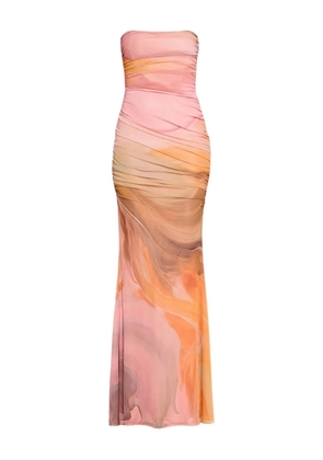 Retrofete Isadore ruched strapless maxi dress - Pink