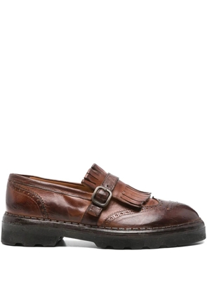 Eleventy tassel-buckle monk shoes - Brown
