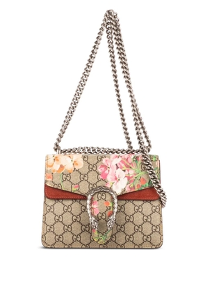 Gucci Pre-Owned floral GG canvas shoulder bag - Neutrals