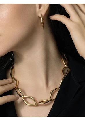 Parulina 18K yellow gold small Uptown Girl earrings