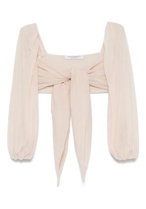 Philosophy Di Lorenzo Serafini draped-detail top - Neutrals