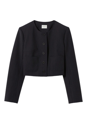 Claudie Pierlot pinstripe button-fastening jacket - Black