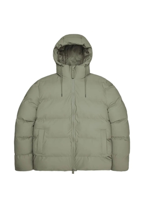 Rains La Safi Hybrid hooded puffer jacket - Green