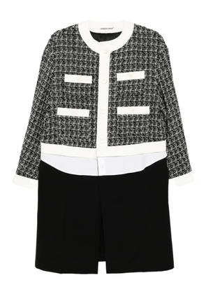 Undercover tweed coat - Black