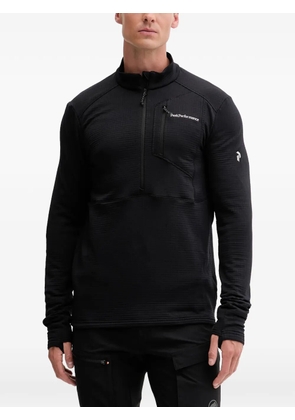 Peak Performance zip-neck long-sleeve T-shirt - Black