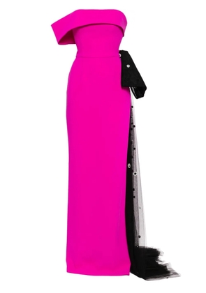 Saiid Kobeisy bow off-shoulder gown - Pink