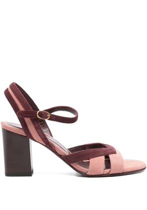 Avril Gau 80mm block-heel criss-cross sandals - Pink