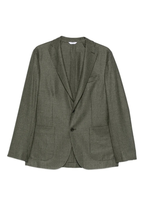 Boglioli check single-breasted jacket - Green