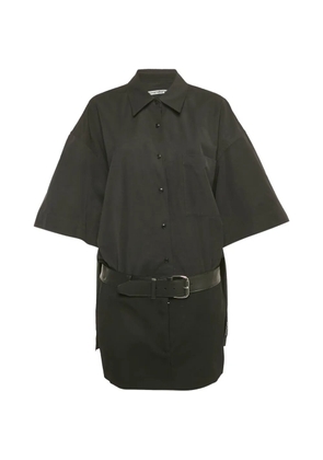 Alexander Wang short-sleeved belted shirtdress - Black
