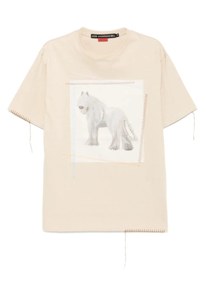 Andersson Bell horse patchwork T-shirt - Neutrals
