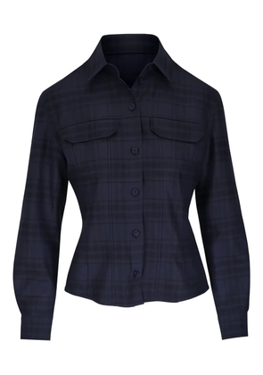 Akris check flap-pocket shirt - Blue