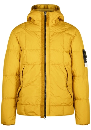 Stone Island crinkled 'Mustard' padded jacket - Yellow
