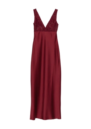 Atu Body Couture lace V-neck maxi dress - Red