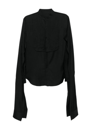 Yohji Yamamoto pintuck shirt - Black
