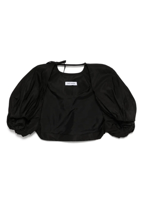 Dice Kayek bow-detail cape - Black