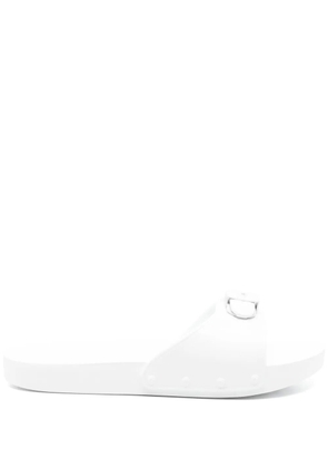 Scholl rubber slides - White