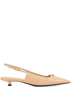 Sergio Rossi 25mm Surge slingback sandals - Neutrals