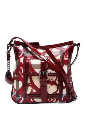 Burberry Pre-Owned 2000-2020's Heart Nova Check shoulder bag - Red