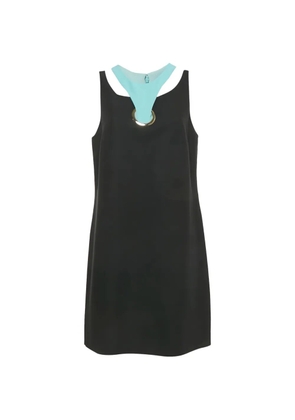 Versace Pre-Owned cut-out silk dress - Black