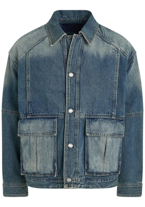 Juun.J panelled denim jacket - Blue
