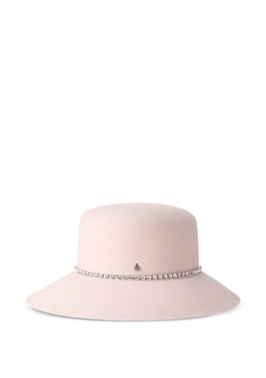 Maison Michel rhinestone-embellished hat - Pink