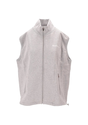 Miu Miu zipped sleeveless sweatshirt - Grey