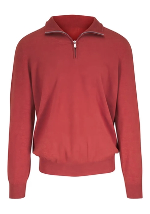 Brunello Cucinelli zip-collar sweatshirt - Orange