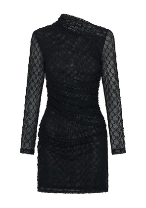 Nicholas Glenda long-sleeve mini dress - Black