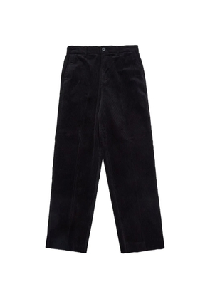 SELECTED corduroy-texture trousers - Black
