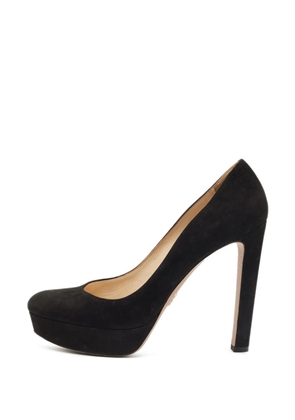 Prada Pre-Owned suede platform pumps - Black