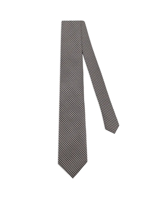 TOM FORD geometric-pattern tie - Black