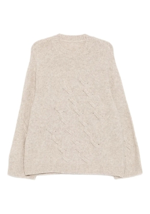 CROQUIS cable-knit jumper - Neutrals