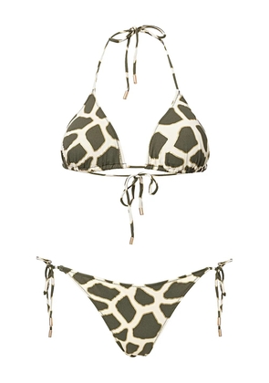 SOFIA ERHAN KYLE printed tie bikini - Green