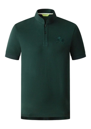 Shanghai Tang Tang Horse band-collar polo shirt - Green