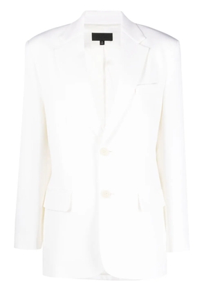 Nili Lotan shoulder-pads single-breasted blazer - White