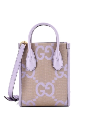 Gucci Pre-Owned Vertical Tote Jumbo GG Canvas Mini crossbody bag - Neutrals