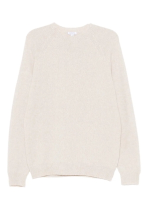 Sunspel lambs-wool jumper - Neutrals