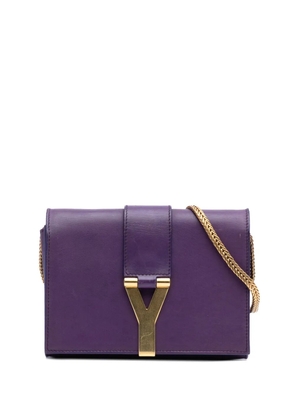 Saint Laurent Pre-Owned 2013-2025 Mini Leather Chyc Ligne crossbody bag - Purple