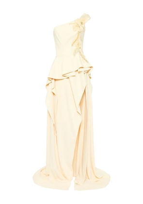 Saiid Kobeisy embroidered maxi dress - Yellow