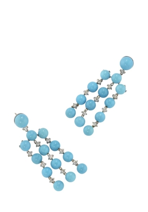 Irene Neuwirth 18kt white gold Gumball turquoise earrings - Silver