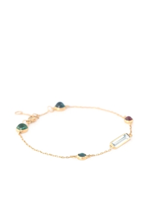 YI Collection 18K yellow gold Candy aquamarine and tourmaline bracelet
