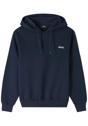 A.P.C. logo hoodie - Blue
