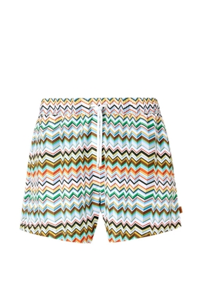 Missoni zigzag-pattern swim shorts - Blue